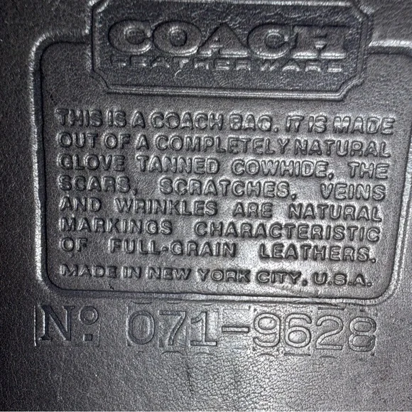 Vintage 90’s Coach Turn Lock- dark grey crossbody - Picture 9 of 10